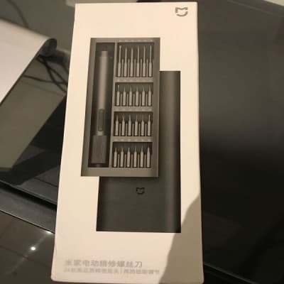 Xiaomi-Kit tournevis électrique embout acier boîte entièrement métal 2 vitesses 24 pièces Mijia