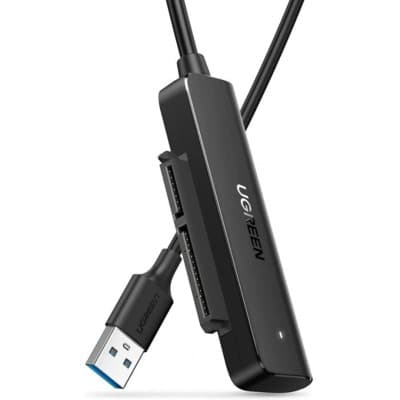 Adaptateur Ugreen 70609 CableSATA USB 3.0 Pour SSD Et Disques Durs 2,5 Pouces