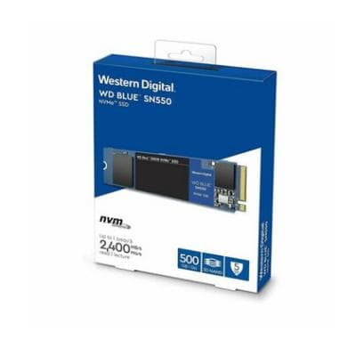 Western Digital WD BLUE SN550 500GB M.2 2280 PCIe Gen3 NVMe 2400 MB/s Western Digital WD BLUE SN550 500GB M.2 2280 PCIe Gen3 NVMe 2400 MB/s
