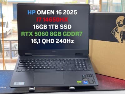 HP OMEN 16-AM000TX I7 14650HX 16GB 1TB SSD RTX 5060 8GB 16,1 QHD 240Hz NEUF SOUS EMBALLAGE