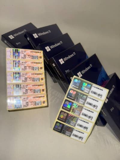 Clé original de licence OEM pour Windows 11 professional sur étiquettes (stickers)/Digital