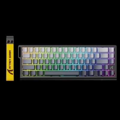 CLAVIER GAMING ATTACK SHARK X68 HE MOON LIGHT MECANIQUE MAGNETIQUE