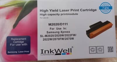 toner InkWell Samsung SL-M2020 - M2020W-M2022- M2070# SL-M2026-SL-M2026W-SL-M2070-SL-M2070W-SL-M2070FW-SL-M2070F-M2020-M2020W- M2022W-M2070ets (équival MLT-D111S / D111) noir)