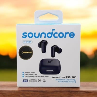 SOUNDCORE BY ANKER R50I - ECOUTEURS SANS FIL TWS - ANC - BLUETOOTH 5.3 - ETANCHE IPX5 - 10H - BLACK
