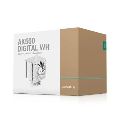 DEEPCOOL AK500 DIGITAL - AIRCOOLING 120MM - ÉCRAN DIGITAL - HAUTE PERFORMANCE - INTEL & AMD - WHITE