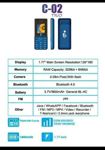 téléphone Trio C02 téléphone Trio C02