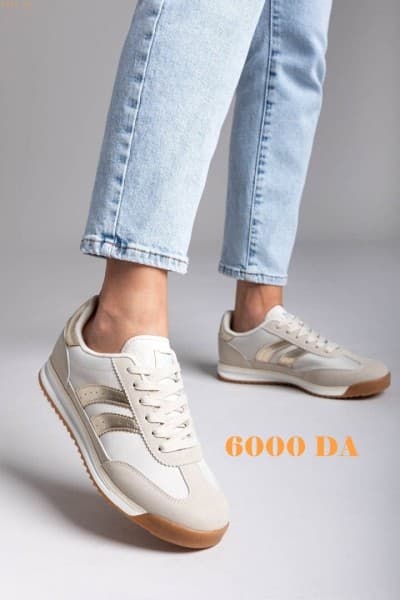 CHAUSSURE FEMME - ÉDITION BEIGE & OR
