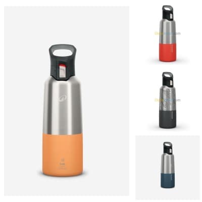 Gourde isotherme inox 0,8L bouchon à ouverture rapide pour la randonnée