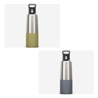 Gourde Decathlon isotherme inox 1L bouchon à ouverture rapide pour la randonnée