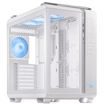 Boitier ASUS TUF GT502 Plus White / 4 ventilateurs ARGB / USB-C