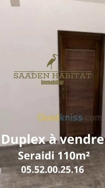 Vente Appartement Duplex F3 Annaba Seraidi