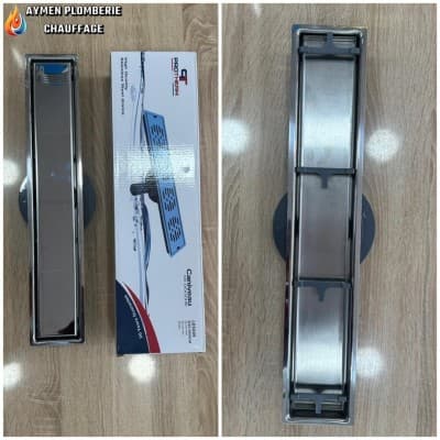 CANIVEAU DE DOUCHE INOX REVERSIBLE 500X90 PROTHERM