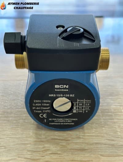 POMPE RECYCLAGE HRS 15/6-130 BZ LAITON BCN