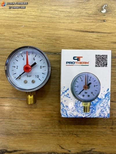 MANOMÈTRE 10BAR DROIT PROTHERM