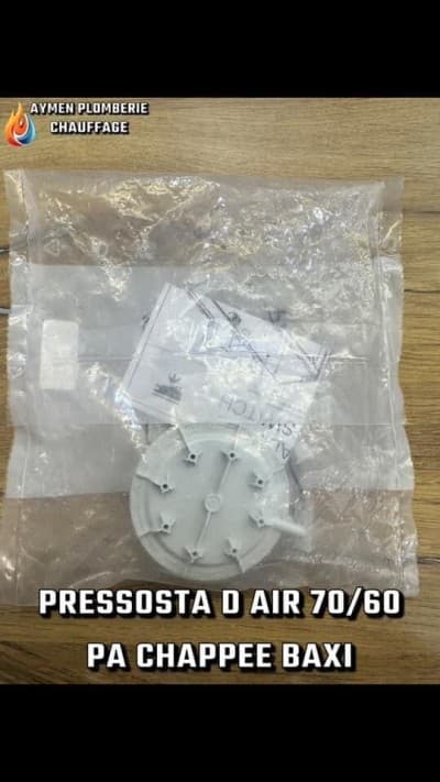 PRESSOSTAT D`AIR 70/60 PA CHAPPE BAXI