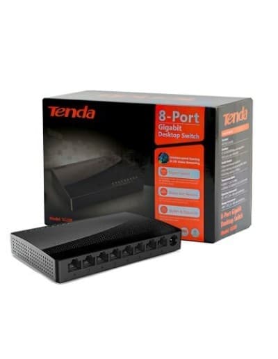 SWITCH RESEAU TENDA SG108 GIGABIT 8 PORT