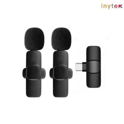Mini Microphone Sans fil K11 Double Micro TYPE-C Noir