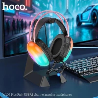 CASQUE HOCO W109 PLUS GAMING 7.1 RGB