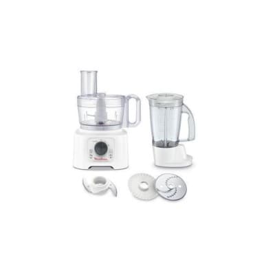 Moulinex Robot Multifonction - Double Force Compact - - 19 Fonctions - Bol Plastique - Blanc