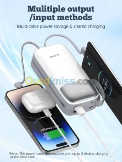 Power Bank 30000mAh SIYOTEAM dual cable 22.5w Fast charging PQ30 SIYOTEAM