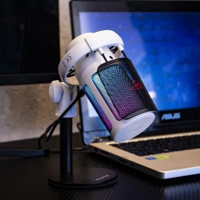 Havit Gamenote GK50 : Le Micro USB-C Haute Fidélité (192kHz/24bit) avec Support Anti-Vibration et Pop Filter