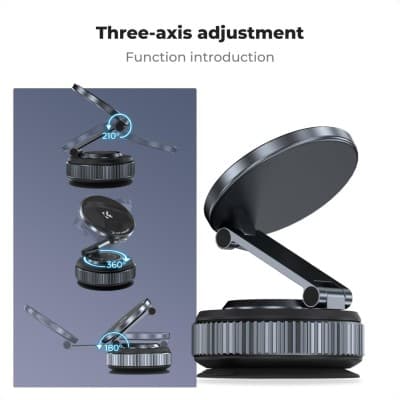 Support Magnétique Téléphone Voiture Avec Ventouse ph52