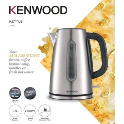 Bouilloire ZJM10 Kenwood en métal 1,7 litre 2200 W avec système d'ébullition rapide