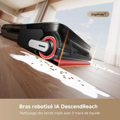 DREAME Aspirateur laveur intelligent H15 Mix :7en1-23000pa -temps75min-séchage nettoyage automatique