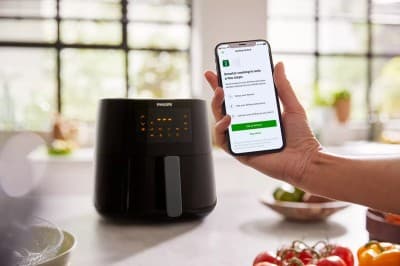 PHILIPS Airfryer XL Digital HD9280, Friteuse sans huile connecte 6.2L , 1,2kg, Gris / NOIR
