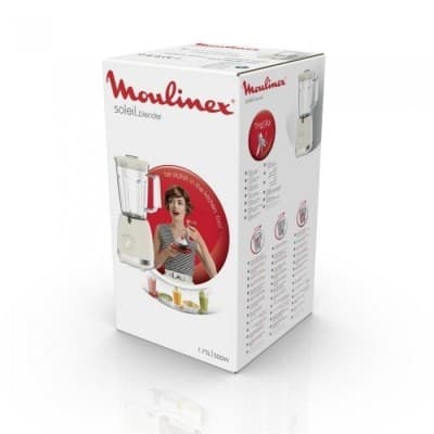 Blender 1,75L MOULINEX SOLEIL 500W IVOIRE LM355A10 2 VITESSES - FONCTION PULSE