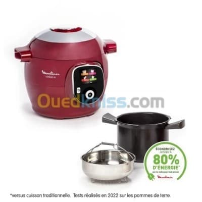 Moulinex Multicuiseur Intelligent Cookeo 180 RECETTES 6L - 1600W - Rouge Ce85B510