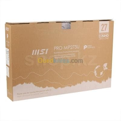 ECRAN MSI PRO MP273U - 27 LED - 4K UHD - DALL IPS - 1MS -HDMI - ADAPTIVE-SYNC - HAUT-PARLEURS -NOIR