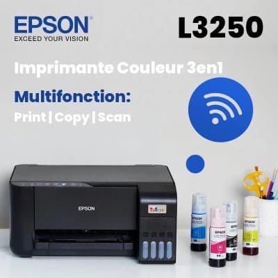 IMPRIMANTE EPSON L3251/L3250 EcoTank A RESERVOIR MULTIFONCTION COULEUR WIFI