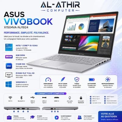 Asus VivoBook X1504VA-NJ1924 Intel Core i5-1334U | 8GB DDR4 | 512GB | 15,6