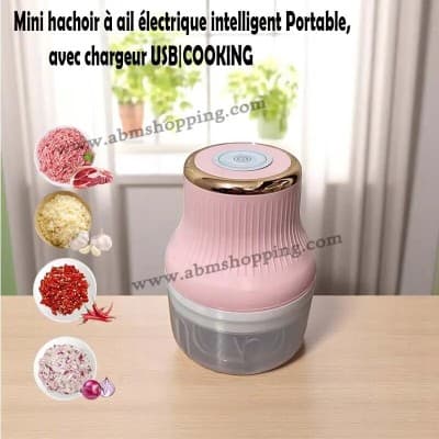 Mini hachoir à ail électrique intelligent Portable, avec chargeur USB|COOKING