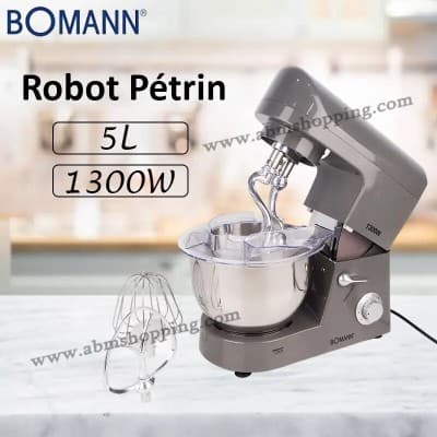 Pétrin double crochet 5L 1300 W | Bomann