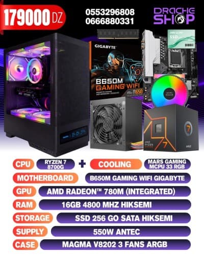 CONFIG 8700G+AMD RADEON 780M