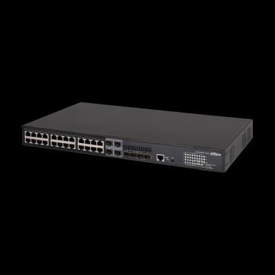 SWITCH Gigabit géré à 28 ports avec 24 ports RJ45 POE et 4 ports 10G SFP+ DAHUA TECHNOLOGY