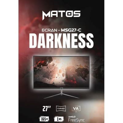 Moniteur Matos Curved gaming MSG27 C DARKNESS /VA/27 FullHD