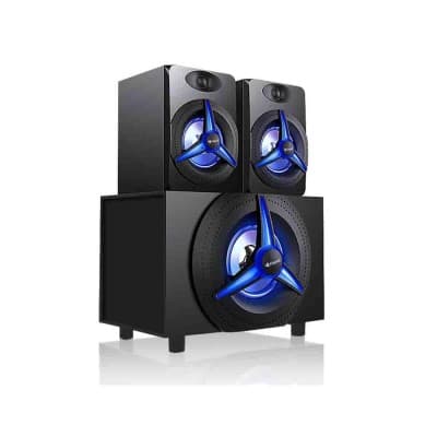 KISONLI TM-7000A LED 2.1 Multimedia Speaker Fonctions :3,5 mm et USB, clé USB, Bluetooth, carte SD.