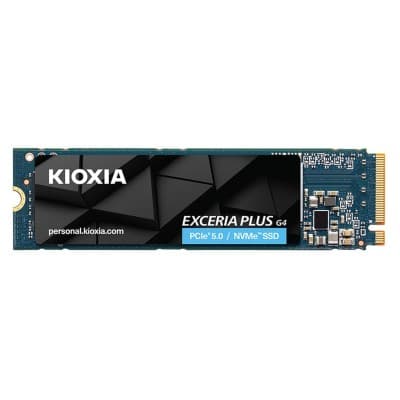 SSD KIOXIA EXCERIA PLUS G4 1TO Gen 5 NVMe M.2, PCIe 5.0 x4, jusqu'à 10 000 Mo/s en lecture - Idéal pour le jeu, compatible PS5 et PC