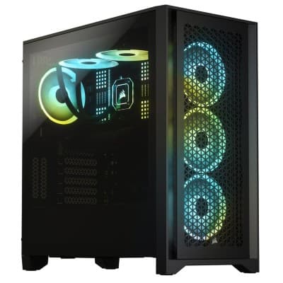 BOITIER PC CORSAIR 4000D AIRFLOW TEMPERED GLASS BLACK