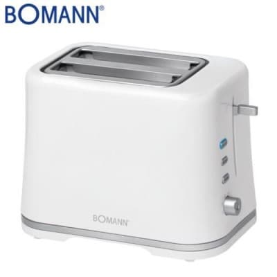 Bomann Grille Pain 2 Tranches 870 W - Décongélation Et Réchauffage - TA 1577 CB Blanc