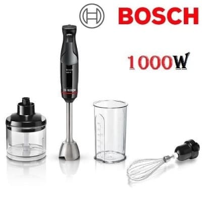 Bosch mixeur plongeant ErgoMaster Série 4-1000W- MSM4B621 - Noir-Inox