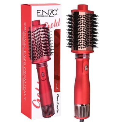 Brosse électrique à air chaud à ions négatifs Brosse à lisser Peigne ENZO EN-4137