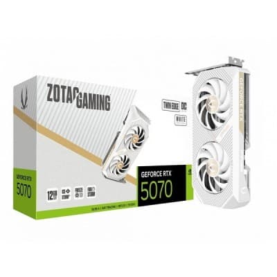 RTX 5070 12GO GDDR7 128BIT ZOTAC GAMING TWIN EDGE WHITE TVD