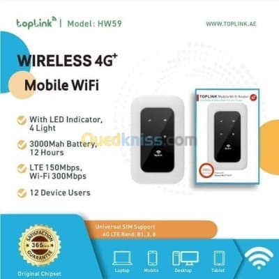 MODEM 4G LTE TOPLINK MOBILE WIFI ROUTER 5G