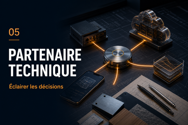 Architecture de composants interconnectés autour d’un noyau central, pour guider les décisions techniques à l’échelle du système.