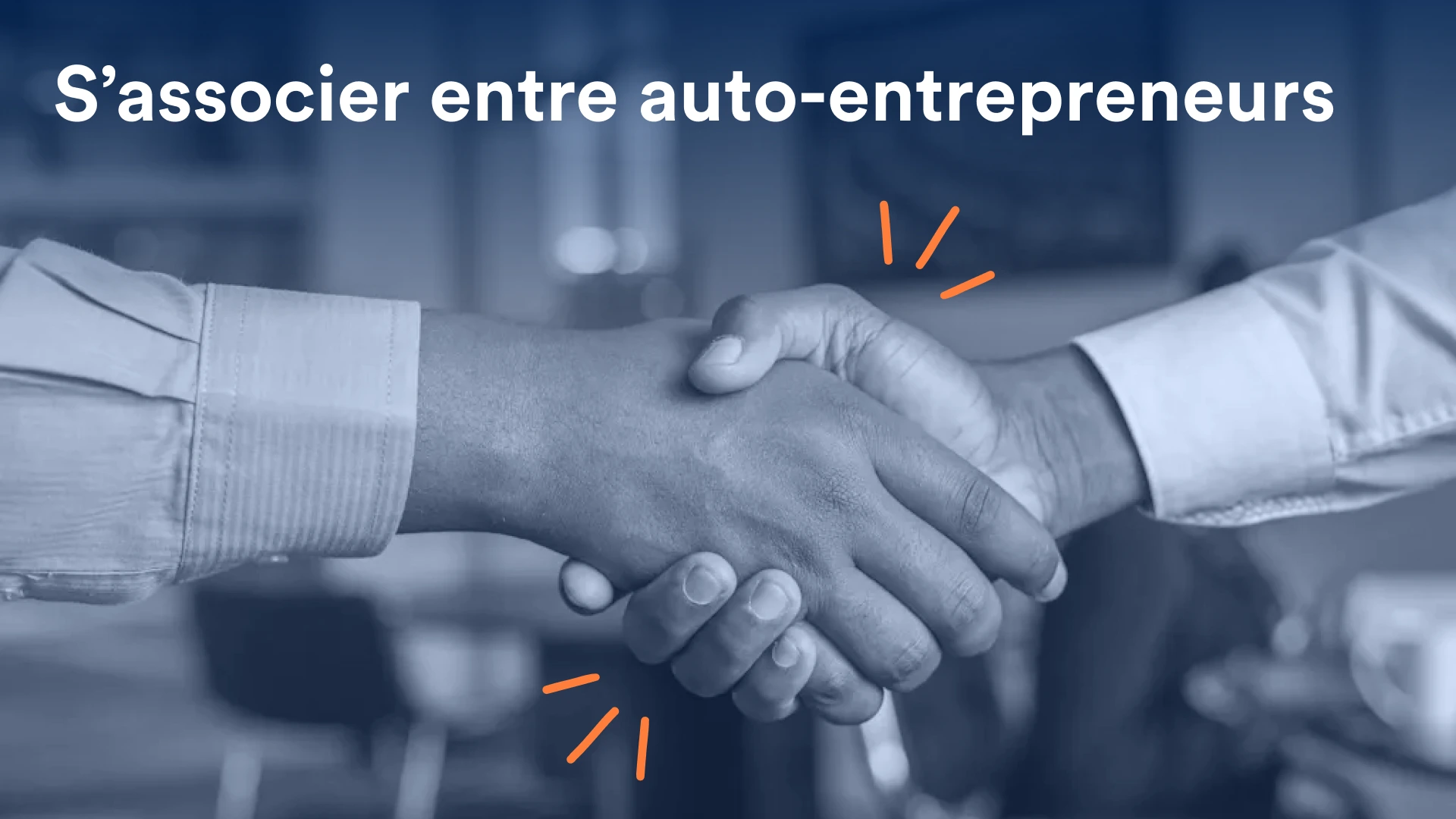 Poignée de main entre deux professionnels indépendants